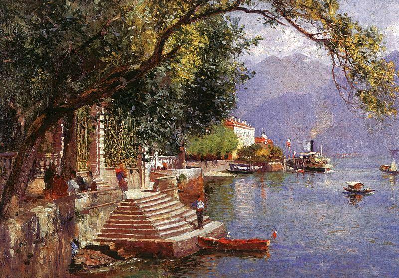 John Douglas Woodward Villa Carlotta, Lake Como Germany oil painting art